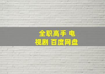 全职高手 电视剧 百度网盘